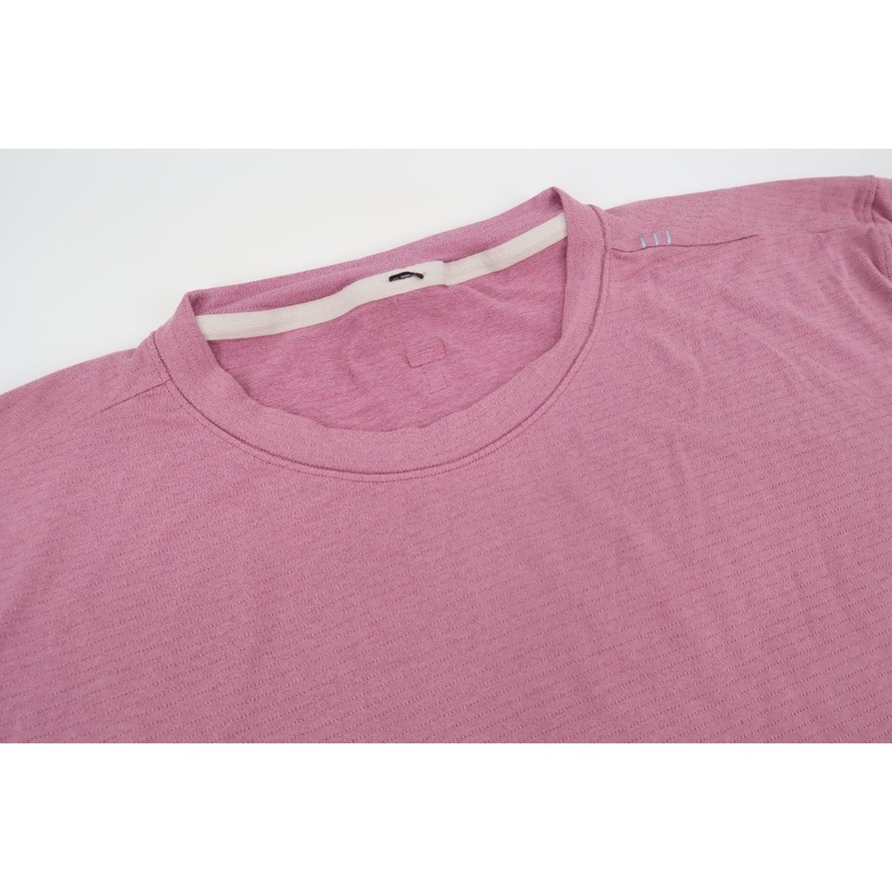 Lululemon License To Train Drysense T-Shirt Mens XXL Pink Short Sleeve Size 2XL